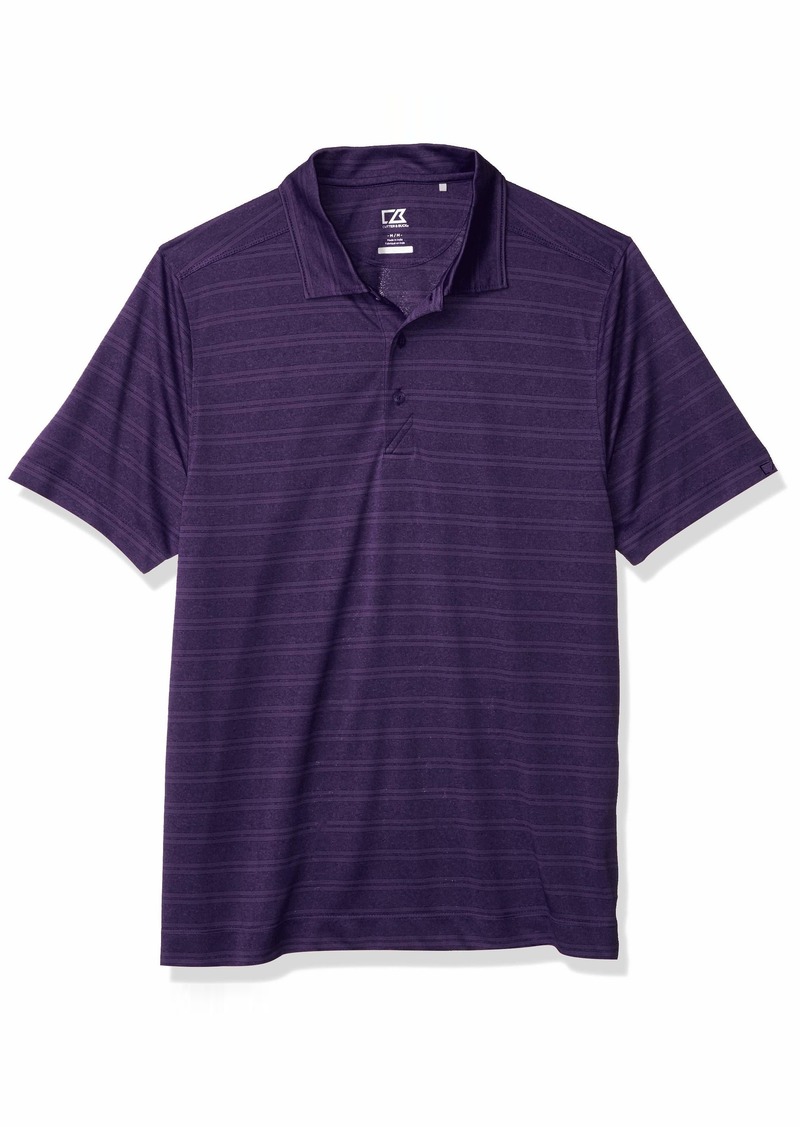 Cutter & Buck Men's Moisture Wicking Melange Stripe Interbay Polo Shirt