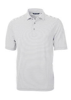 Cutter & Buck Short Sleeve Virtue Eco Pique Stripe Recycled Mens Big and Tall Polo  XLT