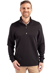 Cutter & Buck Men's Traverse Stretch Quarter Zip Pullover Jacket - Red