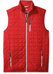 Cutter & Buck Men's Weather Resistant Primaloft Down Alternative Rainier Vest red
