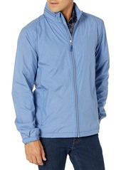 Cutter & Buck Men's Weathertec Packable Weather Resistant Panoramic Hood Jacket