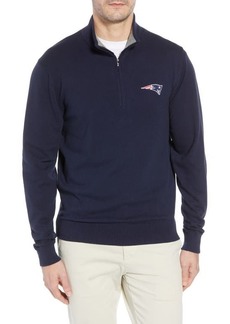 Cutter & Buck New England Patriots - Lakemont Regular Fit Quarter Zip Sweater