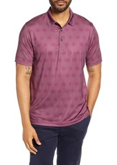 Cutter & Buck Pike Classic Fit Geo Grid Performance Polo in Bordeaux at Nordstrom
