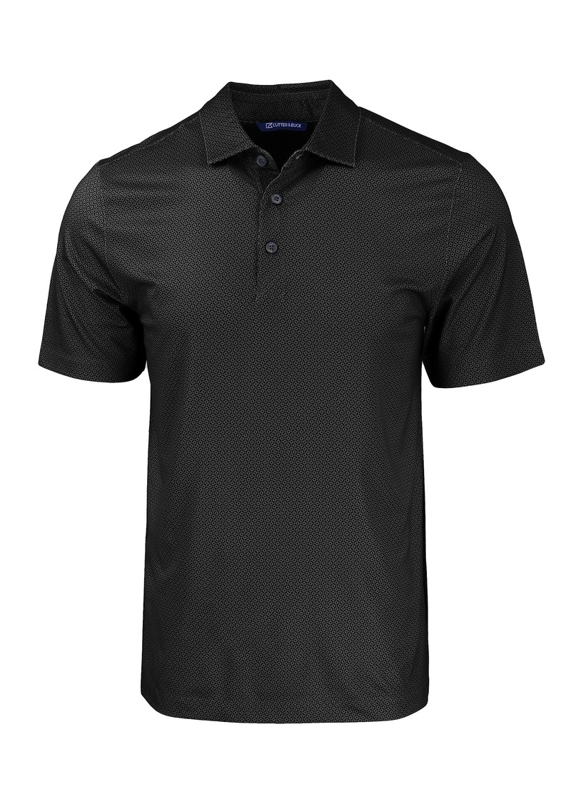 Cutter & Buck Pike Eco Tonal Geo Print Stretch Recycled Mens Polo