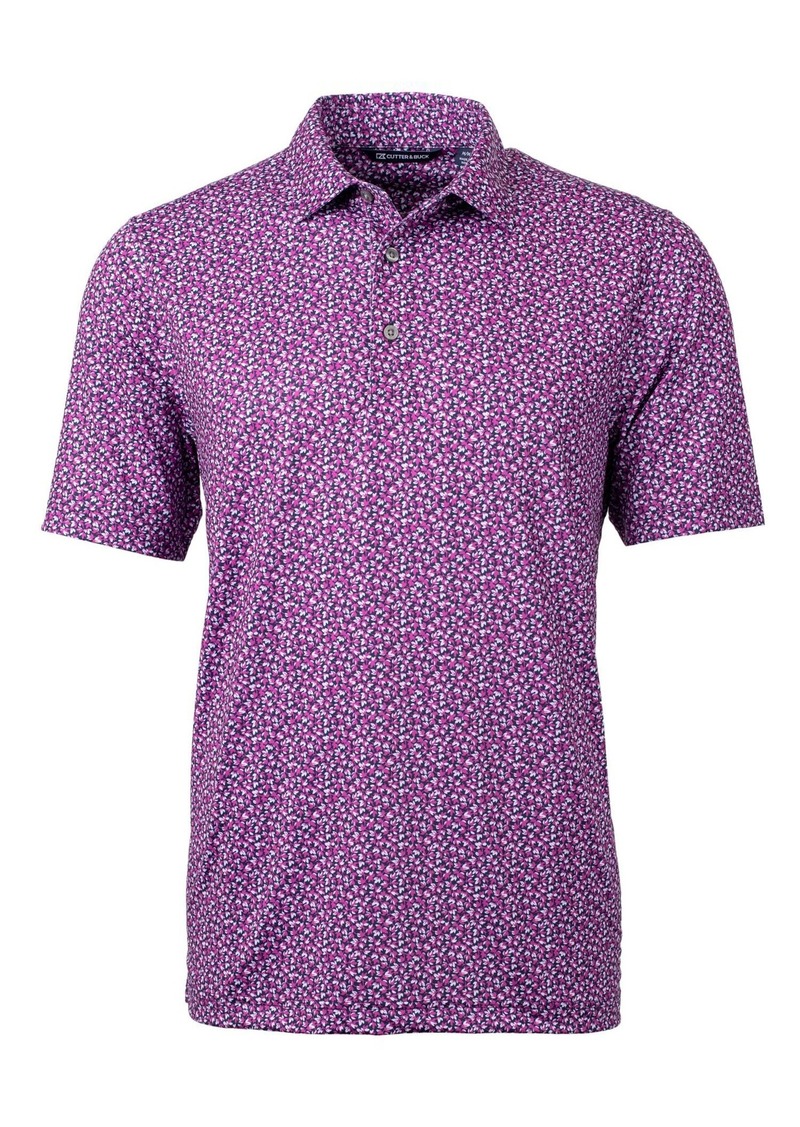 Cutter & Buck Pike Magnolia Print Stretch Men's Polo