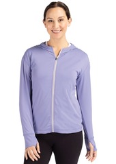 Cutter & Buck Women's Daybreak Eco Recycled Full Zip Hoodie - Hyacinth