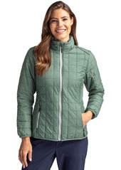 Cutter & Buck Women's Rainier PrimaLoft Eco Insulated Full Zip Puffer Jacket - Anthracite melange