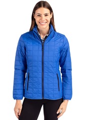 Cutter & Buck Women's Rainier PrimaLoft Eco Insulated Full Zip Puffer Jacket - Anthracite melange