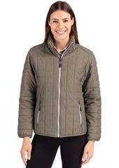 Cutter & Buck Women's Rainier PrimaLoft Eco Insulated Full Zip Puffer Jacket - Anthracite melange