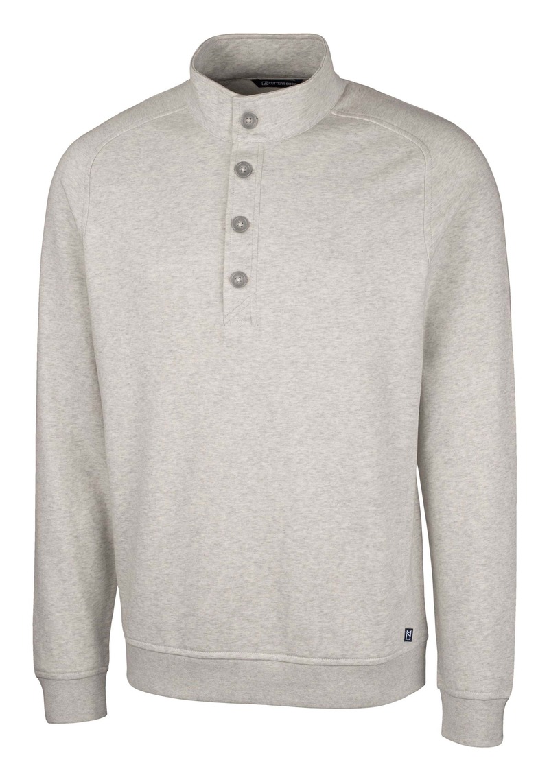 Cutter & Buck Saturday Cotton Blend Mens Mock Pullover Sweatshirt