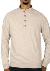 Cutter & Buck Saturday Mock Neck Sweater in Stone Heather at Nordstrom