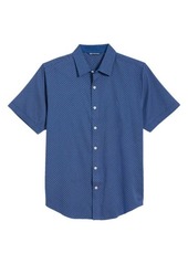 Cutter & Buck Windward Jigsaw Short Sleeve Button-Up Shirt
