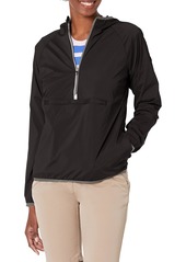 Cutter & Buck Women's Breaker Half Zip Long Sleeve Hooded Popover Jacket  S
