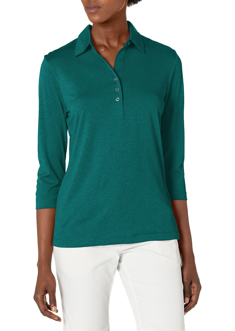 Cutter & Buck Women's CB Drytec 3/4 Sleeve Chelan Polo