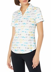 Cutter & Buck Women's Drytec UPF 50+ Short Sleeve Stretch Jersey Polo Shirt  XSmall