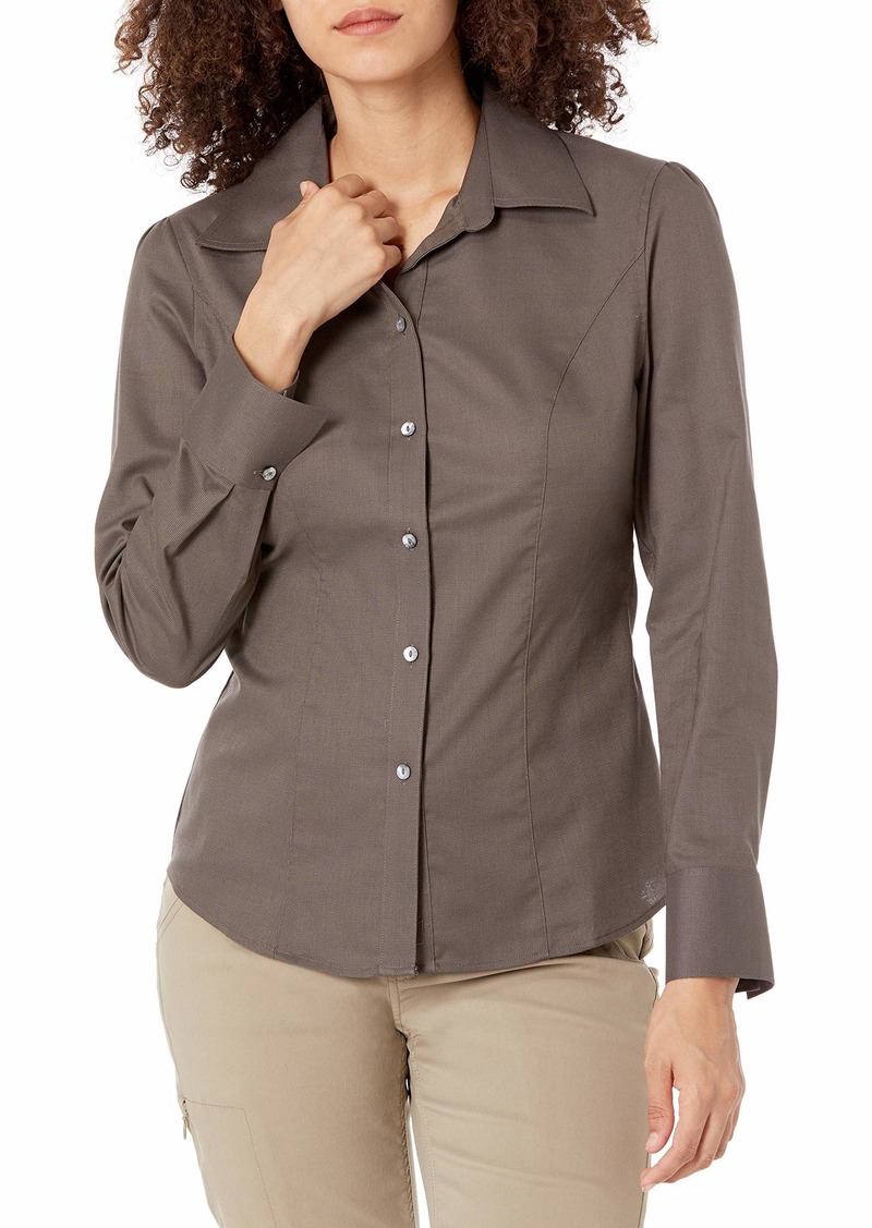 Cutter & Buck womens Epic Easy Care Long Sleeve Nailshead Collared Shirt   US