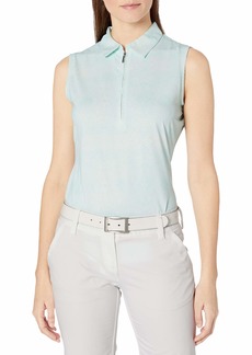 Cutter & Buck Women's Moisture Wicking UPF 50+ Sleeveless Tess Printed Polo Shirt  S