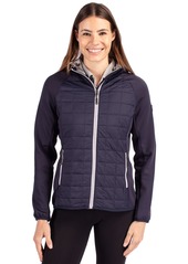 CutterBuck Women's Cutter & Buck Rainier Primaloft Eco Full Zip Hybrid Jacket - Dark navy