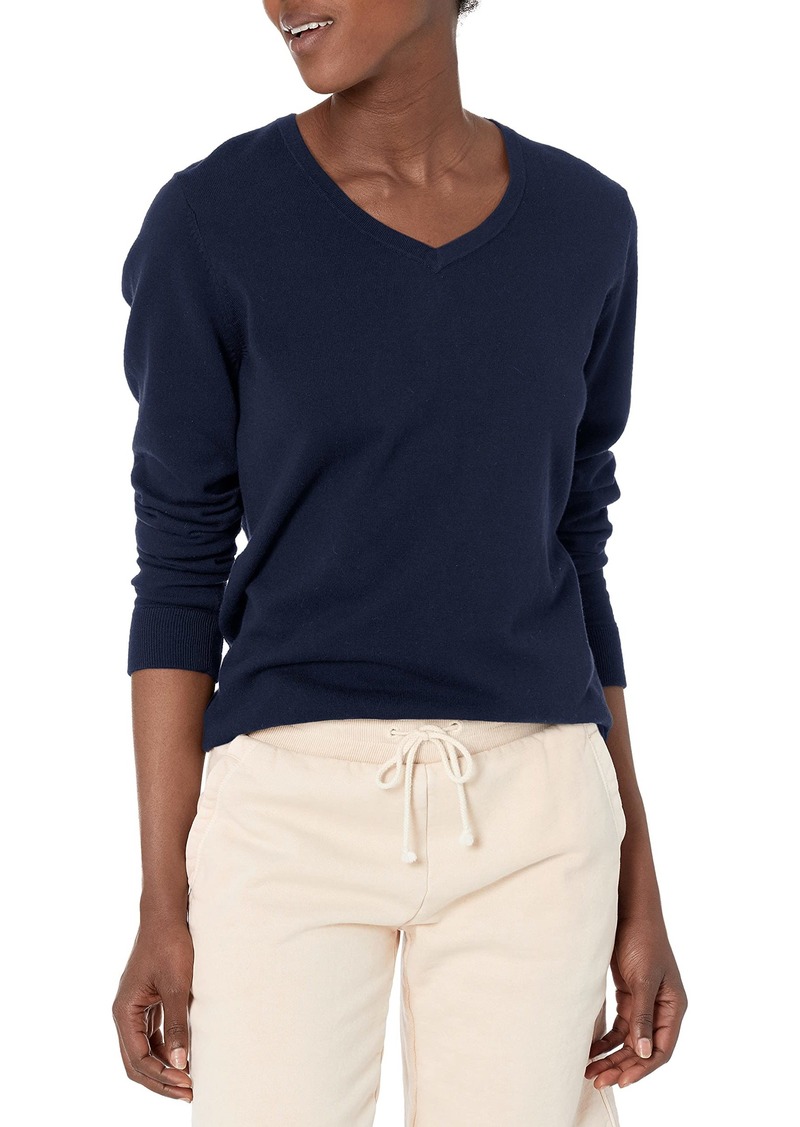 Cutter & Buck Women's Soft Cotton Blend Lakemont Long Sleeve V-Neck Sweater  XXL