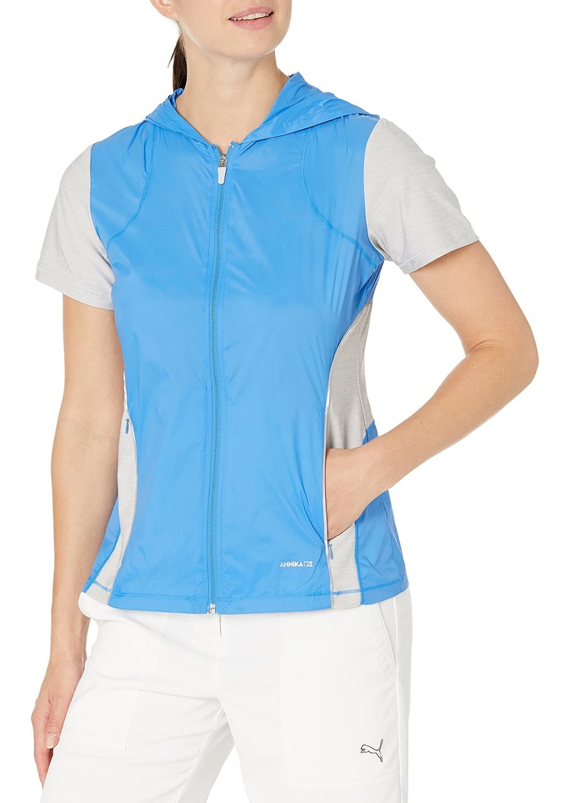 Cutter & Buck Women's Weathertec Short Sleeve Hybrid Flex Full Zip Hooded Jacket