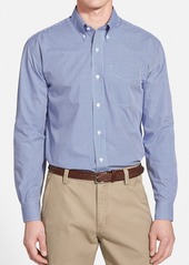 Cutter & Buck Epic Easy Care Classic Fit Wrinkle Free Gingham Sport Shirt in French Blue at Nordstrom