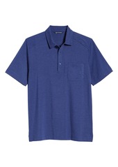 Cutter & Buck Advantage DryTec Pocket Performance Polo in Tour Blue Heather at Nordstrom