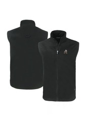Men's Cutter & Buck Black Cleveland Browns Throwback Charter Eco Recycled Full-Zip Vest at Nordstrom