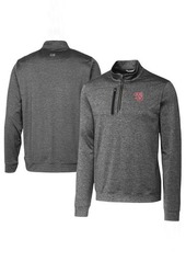 Men's Cutter & Buck Gray Tennessee Smokies Big & Tall Stealth Heathered Quarter-Zip Pullover Top at Nordstrom