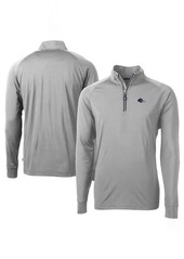 Men's Cutter & Buck Gray UTSA Roadrunners Adapt Eco Knit Stretch Recycled Quarter-Zip Pullover Top at Nordstrom