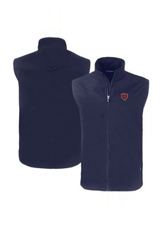 Men's Cutter & Buck Navy Chicago Bears Throwback Charter Eco Recycled Full-Zip Vest at Nordstrom