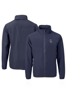 Men's Cutter & Buck Navy Colorado Rockies Americana Logo Charter Eco Knit Recycled Full-Zip Jacket at Nordstrom