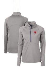 Women's Cutter & Buck Gray Western Kentucky Hilltoppers Adapt Eco Knit Stretch Recycled Half-Zip Pullover Top at Nordstrom