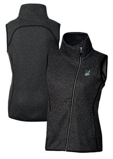 Women's Cutter & Buck Heather Charcoal Portland State Vikings Mainsail Sweater-Knit Full-Zip Vest at Nordstrom