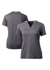 Women's Cutter & Buck Heather Charcoal Tulsa Drillers Forge DryTec Heathered Stretch Blade Top at Nordstrom