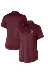 Women's Cutter & Buck Maroon Mississippi State Bulldogs Vault Prospect Textured Stretch Polo