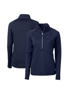 Women's Cutter & Buck Navy Atlanta Falcons Adapt Eco Knit Stretch Recycled Half-Zip Pullover Top at Nordstrom