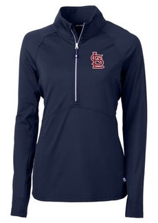 Women's Cutter & Buck Navy St. Louis Cardinals Adapt Eco Knit Stretch Half-Zip Pullover Top at Nordstrom