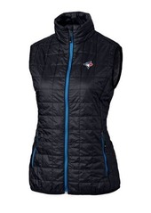 Women's Cutter & Buck Navy Toronto Blue Jays Rainier PrimaLoft Eco Full-Zip Puffer Vest at Nordstrom