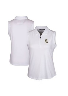 Women's Cutter & Buck White Salt Lake Bees Forge DryTec Stretch Sleeveless Polo at Nordstrom