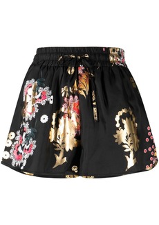 Cynthia Rowley Alice floral-print drawstring shorts