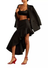 Cynthia Rowley Asymmetric Flounce Skirt