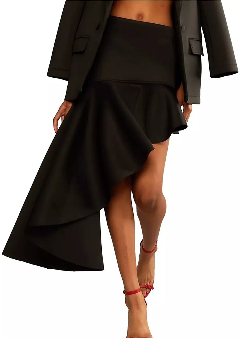 Cynthia Rowley Asymmetric Flounce Skirt