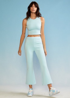 Cynthia Rowley Bonded Cropped Flare Pant - Blue - 10 - Also in: 2, 6, 0, 4, 8