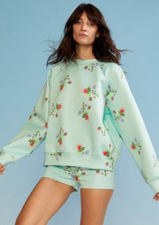 Cynthia Rowley Bonded Pullover - Mint Strawberry - L - Also in: S, M