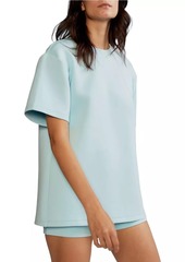 Cynthia Rowley Bonded Relaxed-Fit T-Shirt