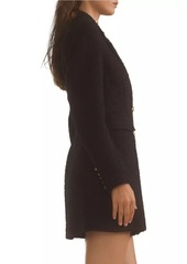 Cynthia Rowley Bouclé Double-Breasted Blazer Minidress