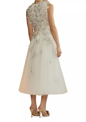 Cynthia Rowley Butterflies Tulle Midi-Skirt