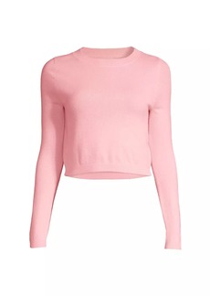 Cynthia Rowley Cropped Wool & Cashmere-Blend Sweater