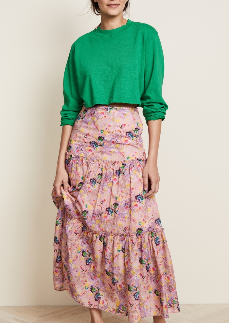 Cynthia Rowley Cynthia Rowley Havana Ruffle Maxi Skirt | Skirts