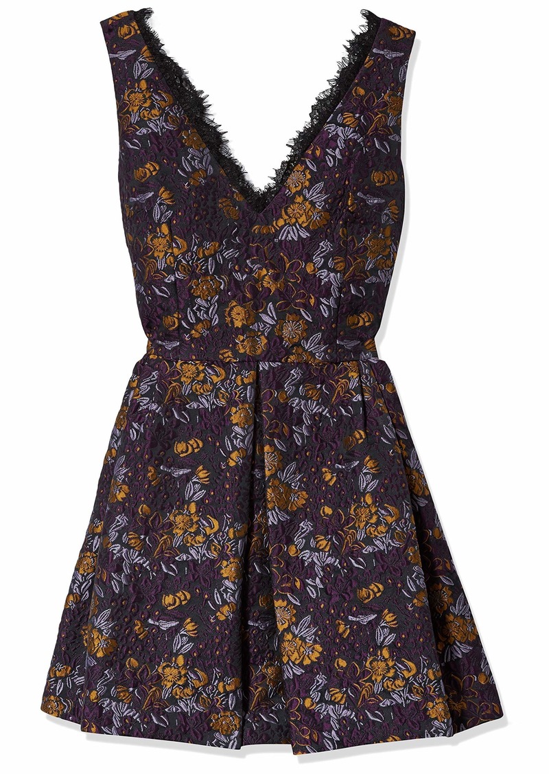 Cynthia Rowley Women's Fit and Flare Dress V Neckline
